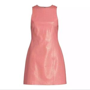 Alice and Olivia Pink Vegan Daven Sleeveless Dress